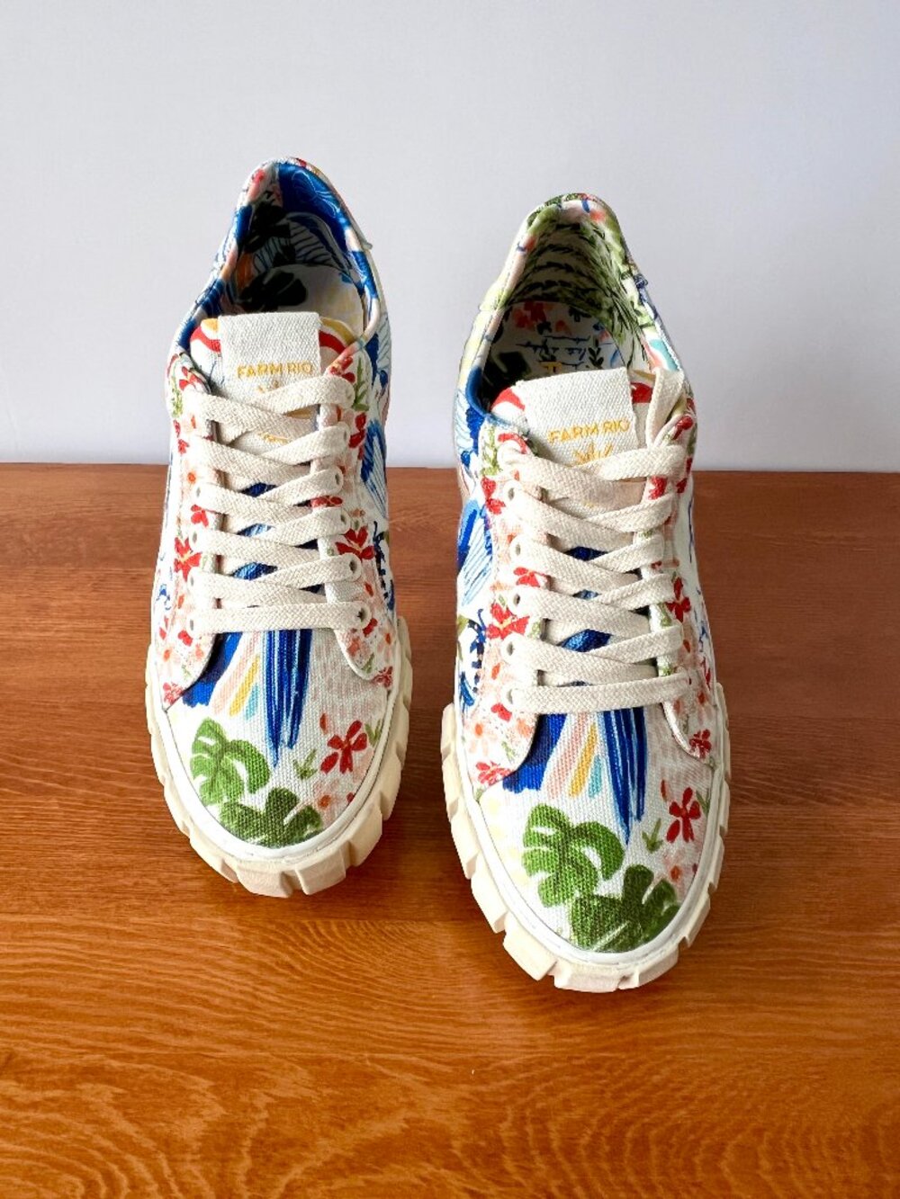 Farm Rio Copacabana Flatform Sneakers, Size 7.5, Excellent Condition! - Picture 2 of 13